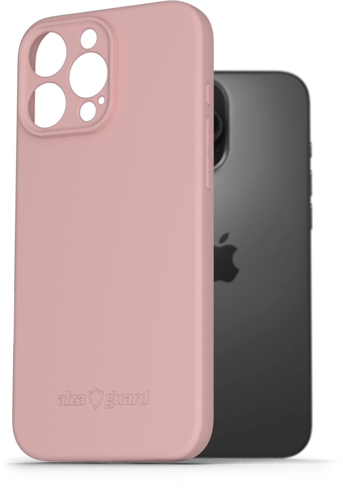 AlzaGuard Matte TPU Case pro iPhone 16 Pro Max růžový