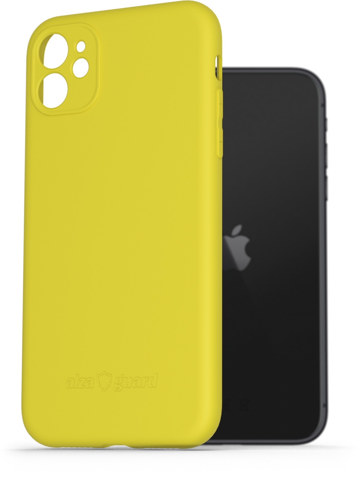 AlzaGuard Matte TPU Case pro iPhone 11 žlutý