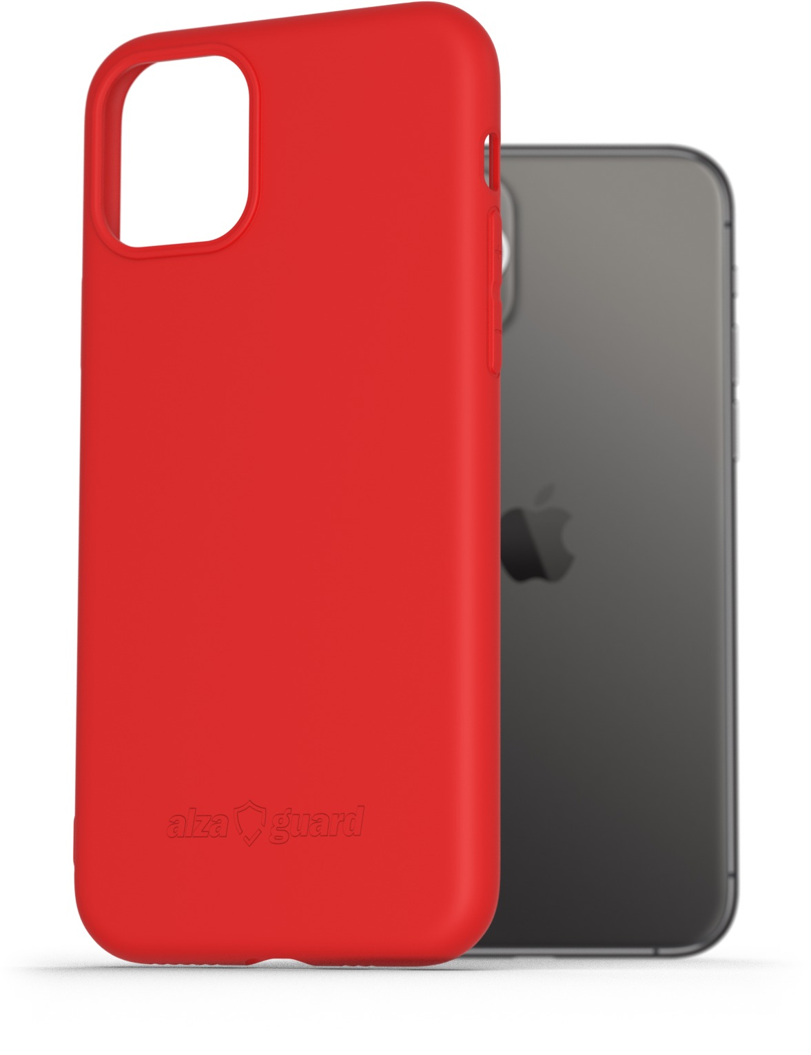 AlzaGuard Matte TPU Case pro iPhone 11 Pro červený