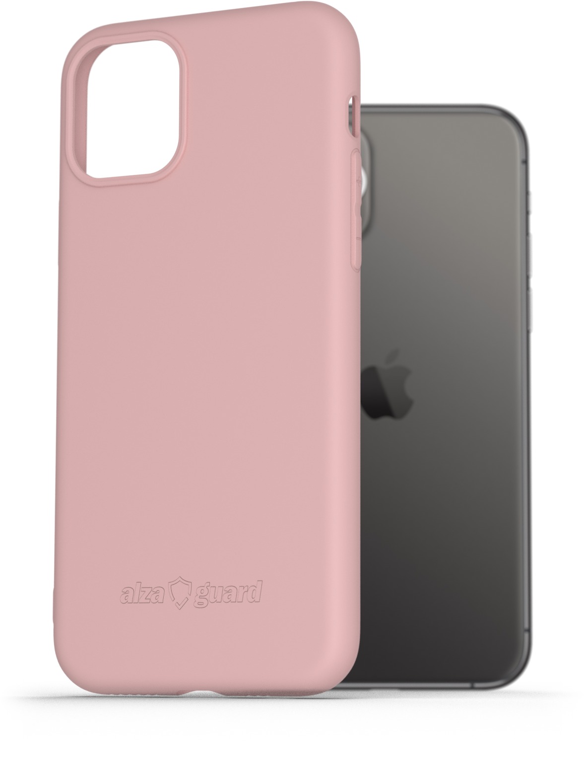 AlzaGuard Matte TPU Case pro iPhone 11 Pro růžový