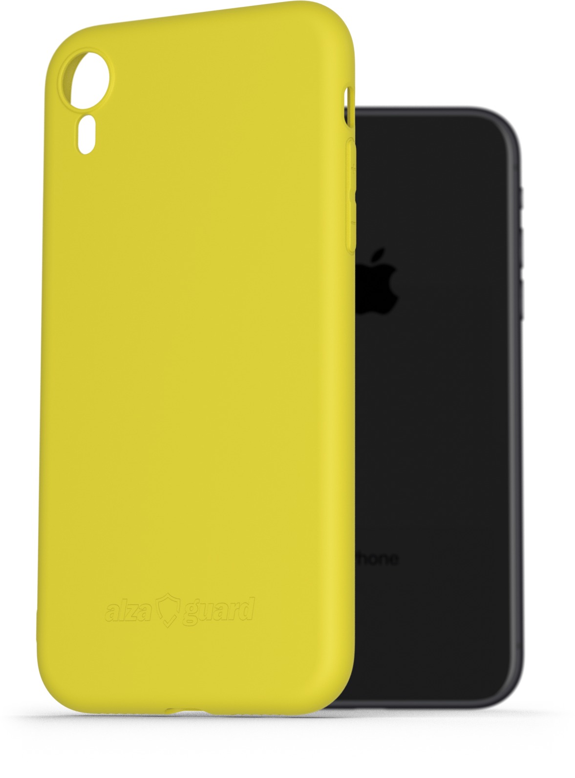AlzaGuard Matte TPU Case pro iPhone Xr žlutý