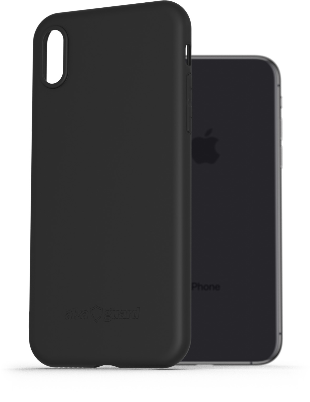 AlzaGuard Matte TPU Case pro iPhone X / Xs černý