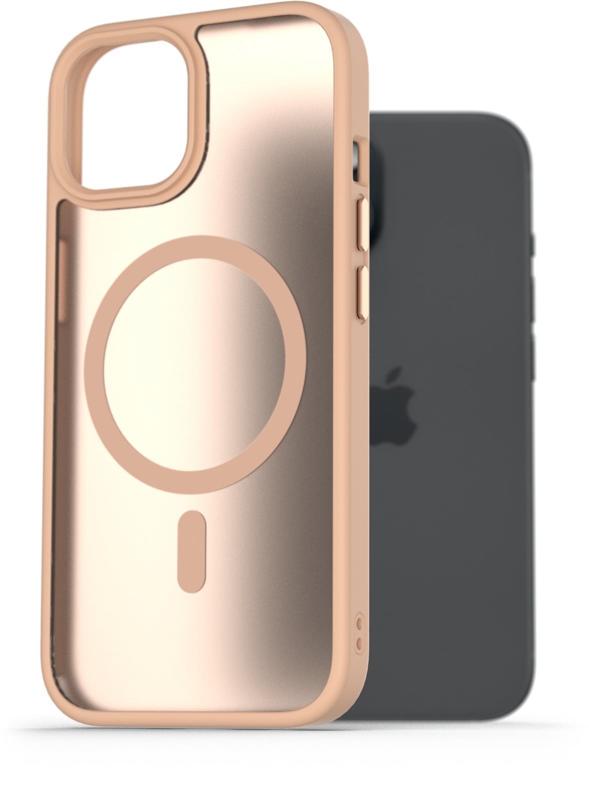 AlzaGuard Matte Case Compatible with Magsafe pro iPhone 15 pískově žlutý