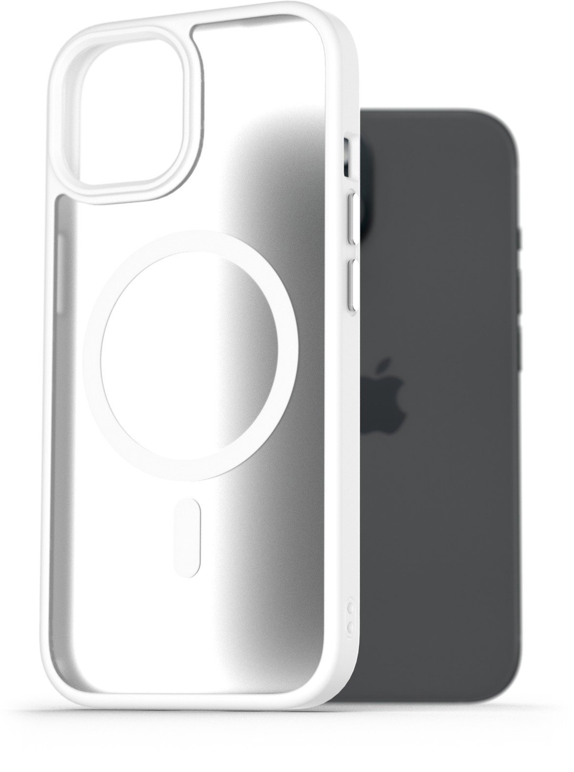 AlzaGuard Matte Case Compatible with Magsafe pro iPhone 15 bílý