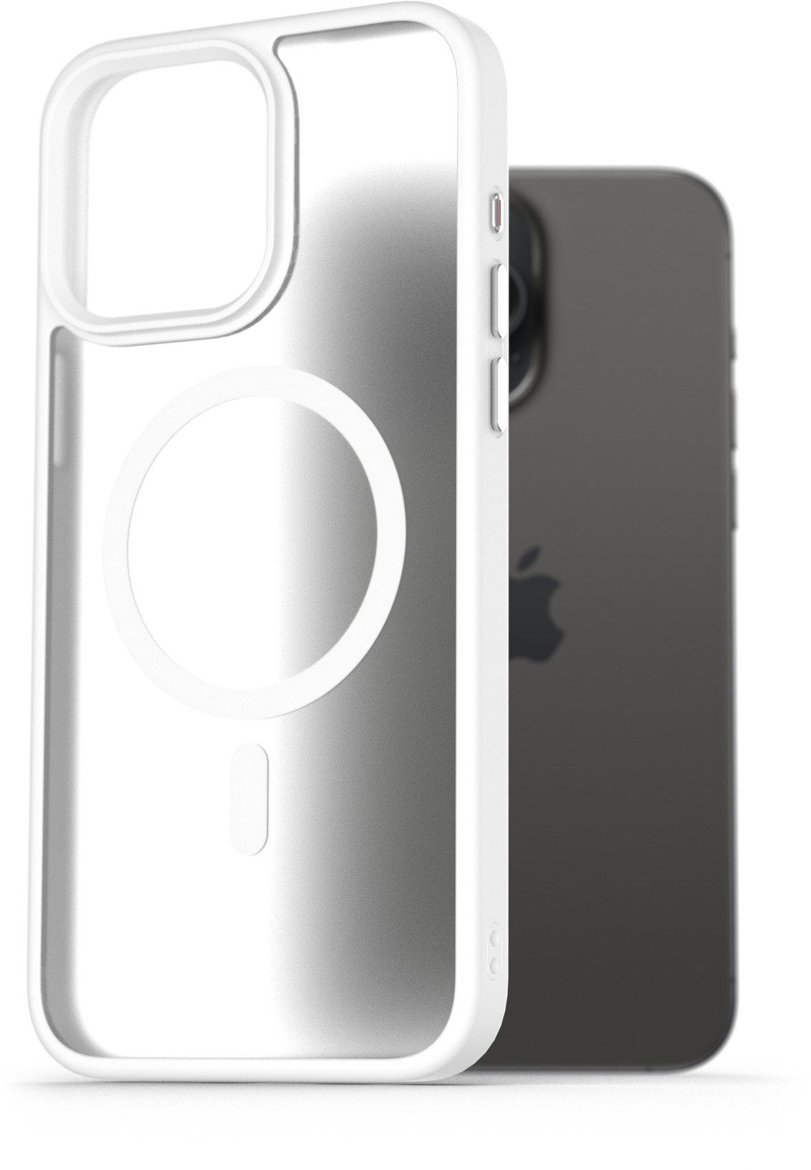 AlzaGuard Matte Case Compatible with Magsafe pro iPhone 15 Pro Max bílý