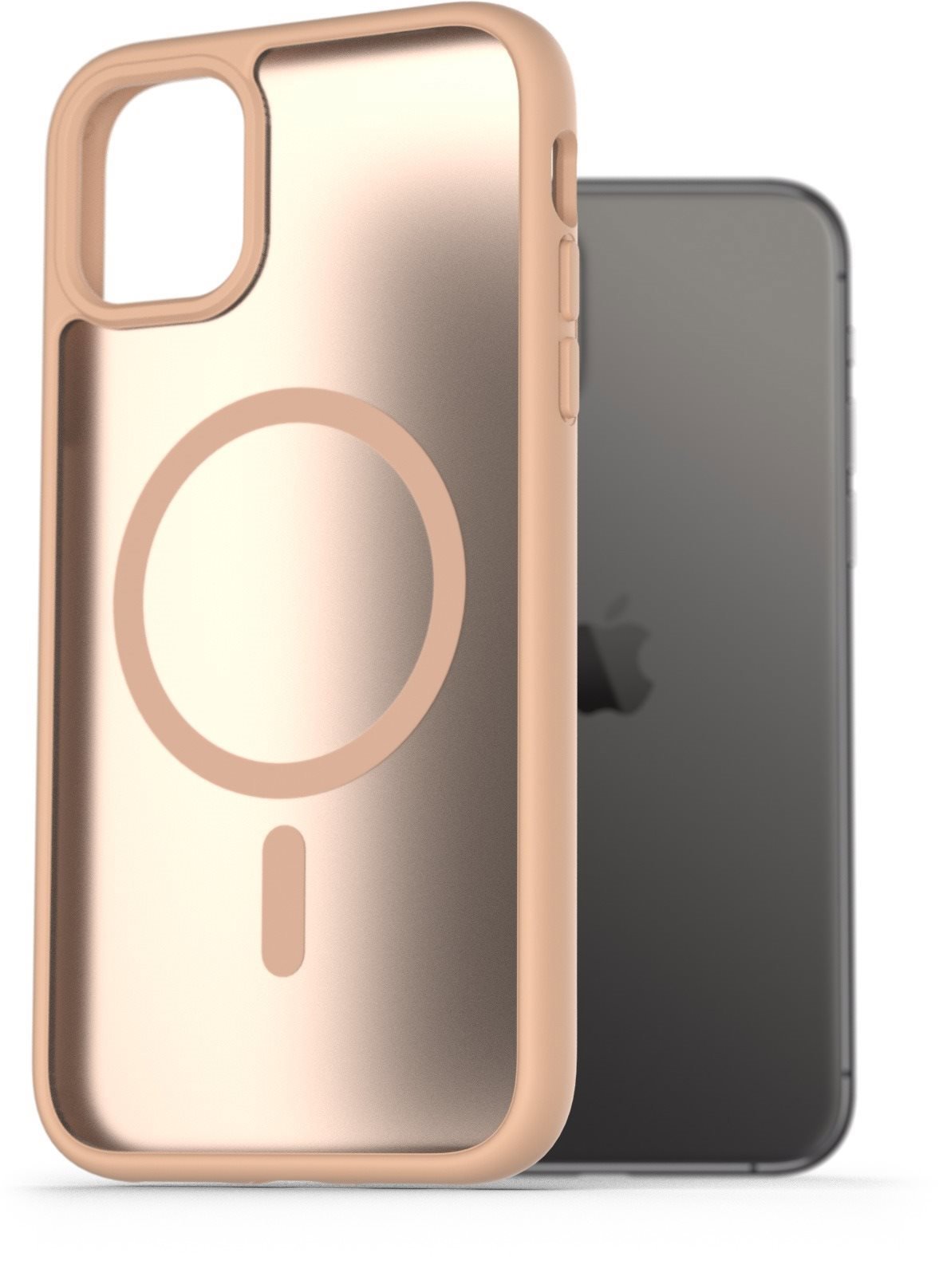 AlzaGuard Matte Case Compatible with Magsafe pro iPhone 11 pískově žlutý