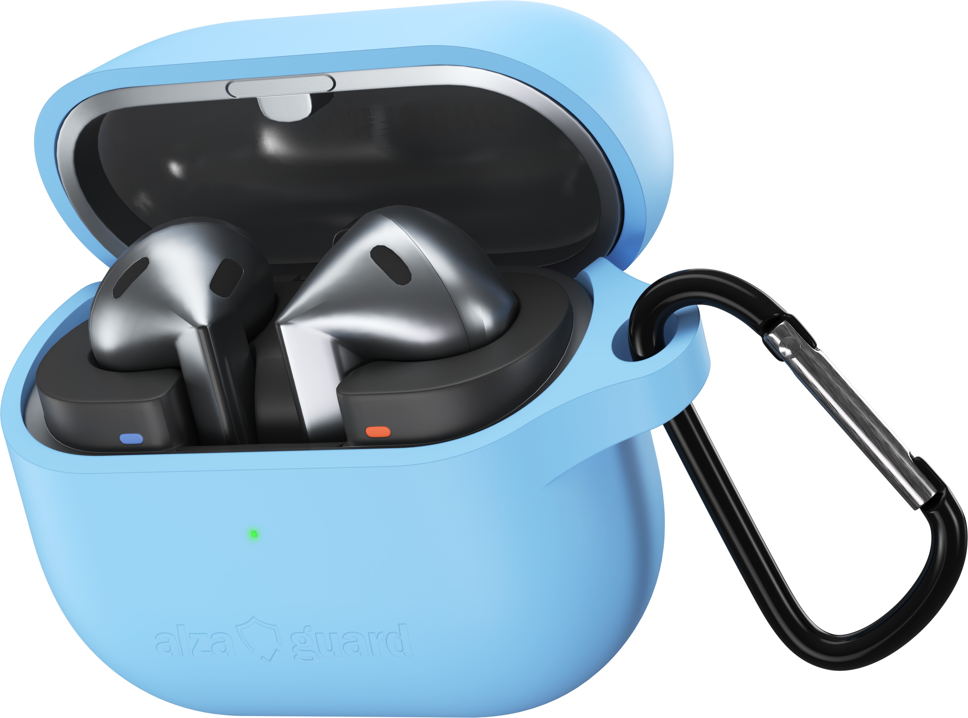 AlzaGuard Premium Silicone Case pro Samsung Galaxy Buds 3 / Pro světle modré