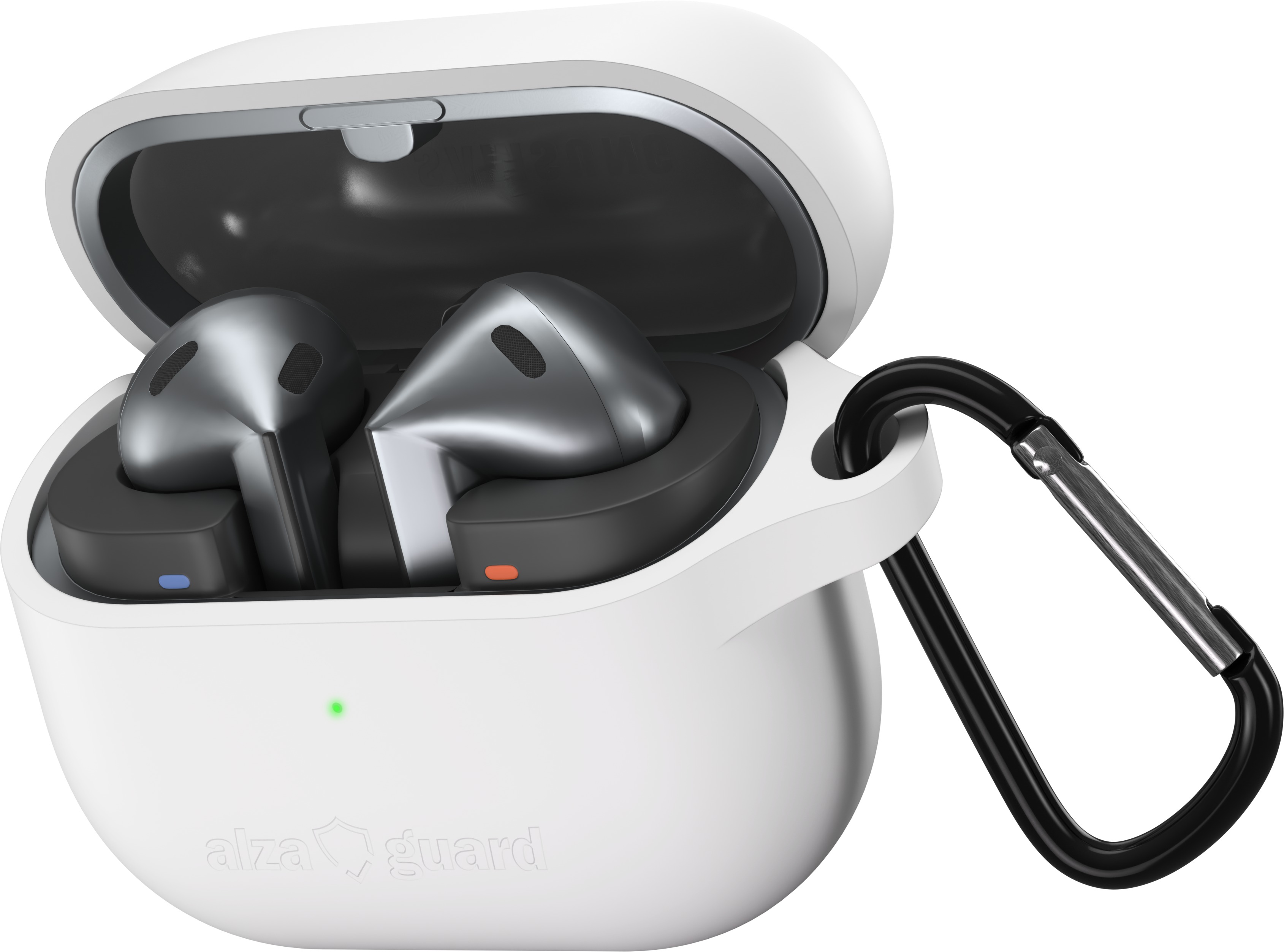 AlzaGuard Premium Silicone Case pro Samsung Galaxy Buds 3 / Pro bílé