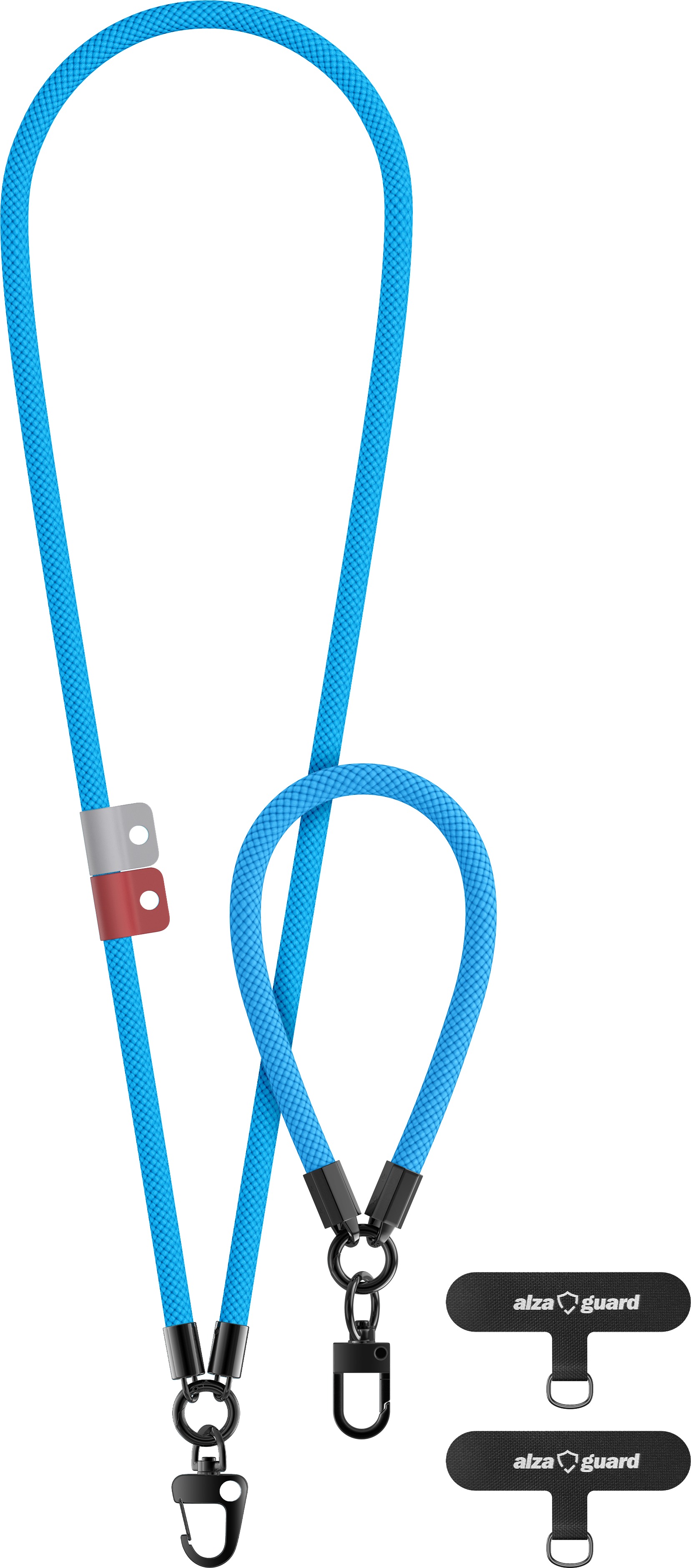 AlzaGuard Lanyard Set - světle modrý
