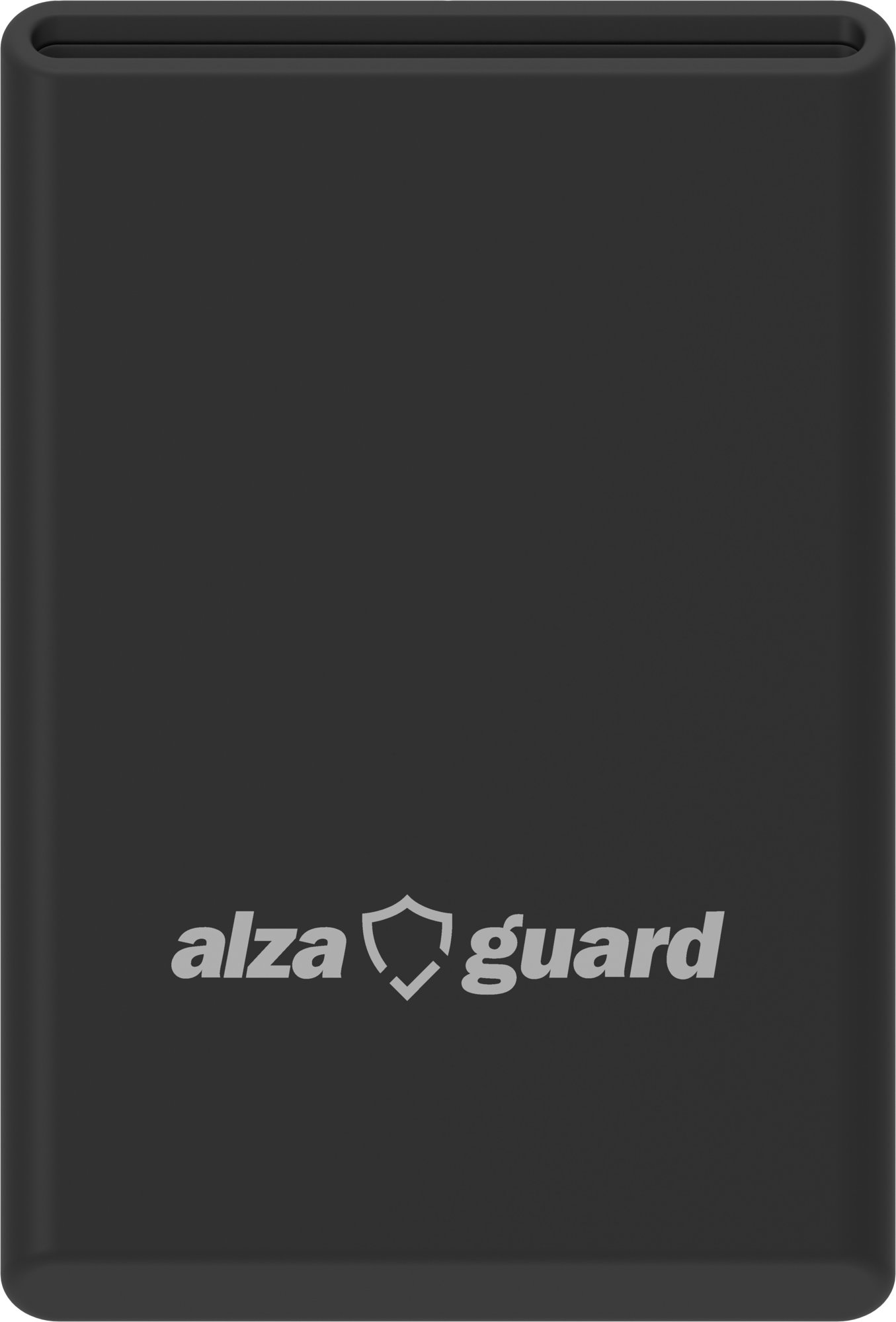 AlzaGuard Premium Silicone Wallet Compatible with Magsafe - černá