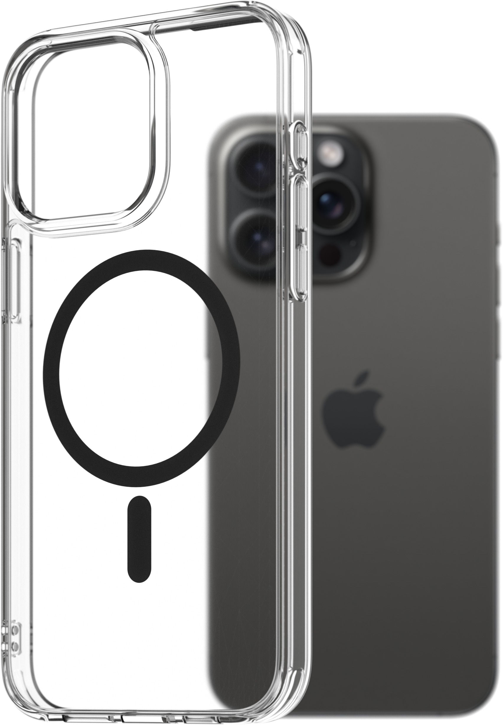 AlzaGuard Crystal Clear TPU Case Compatible with Magsafe pro iPhone 15 Pro Max - černý