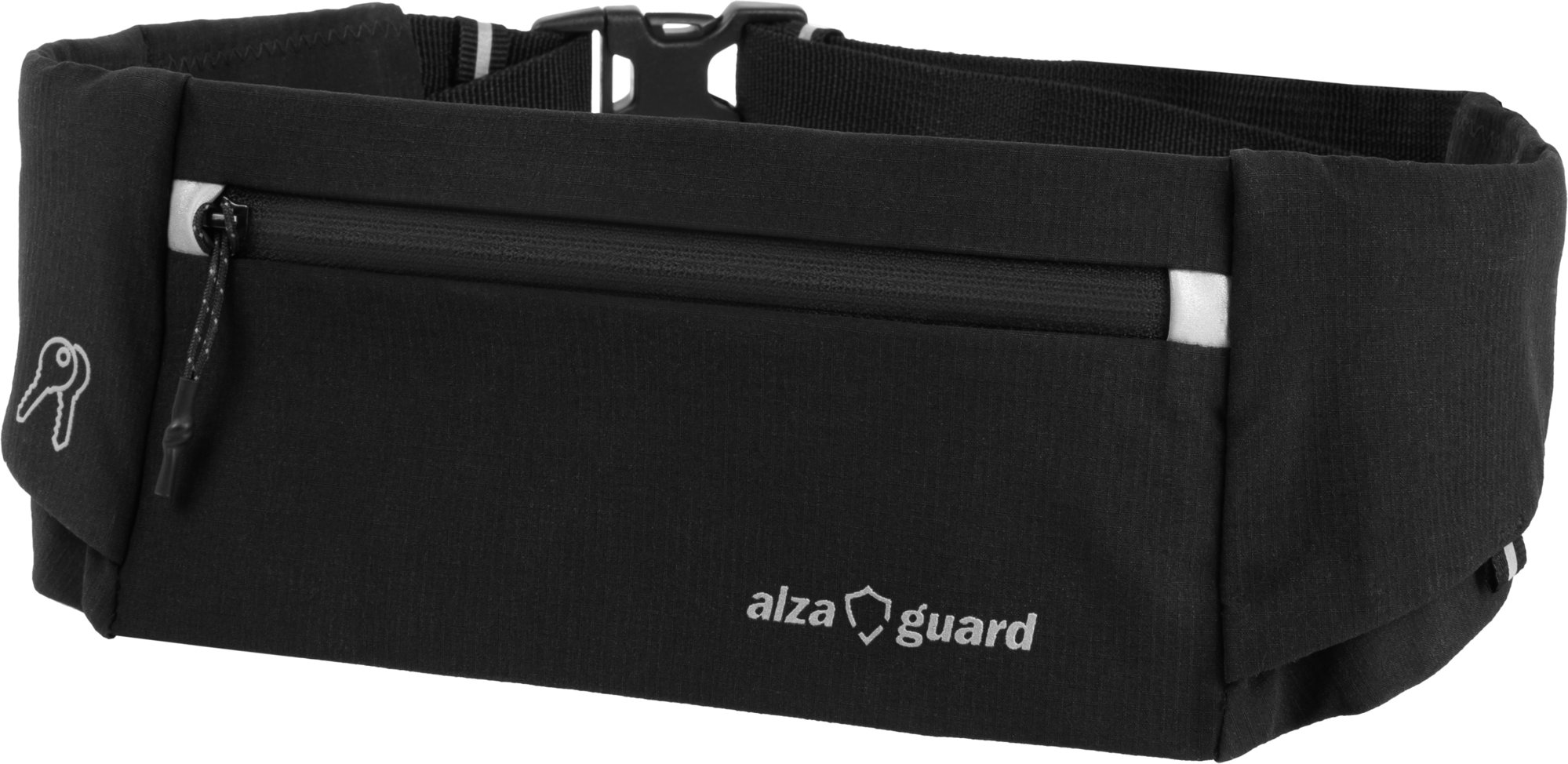 AlzaGuard Sport Waist Belt 6,7" - černý