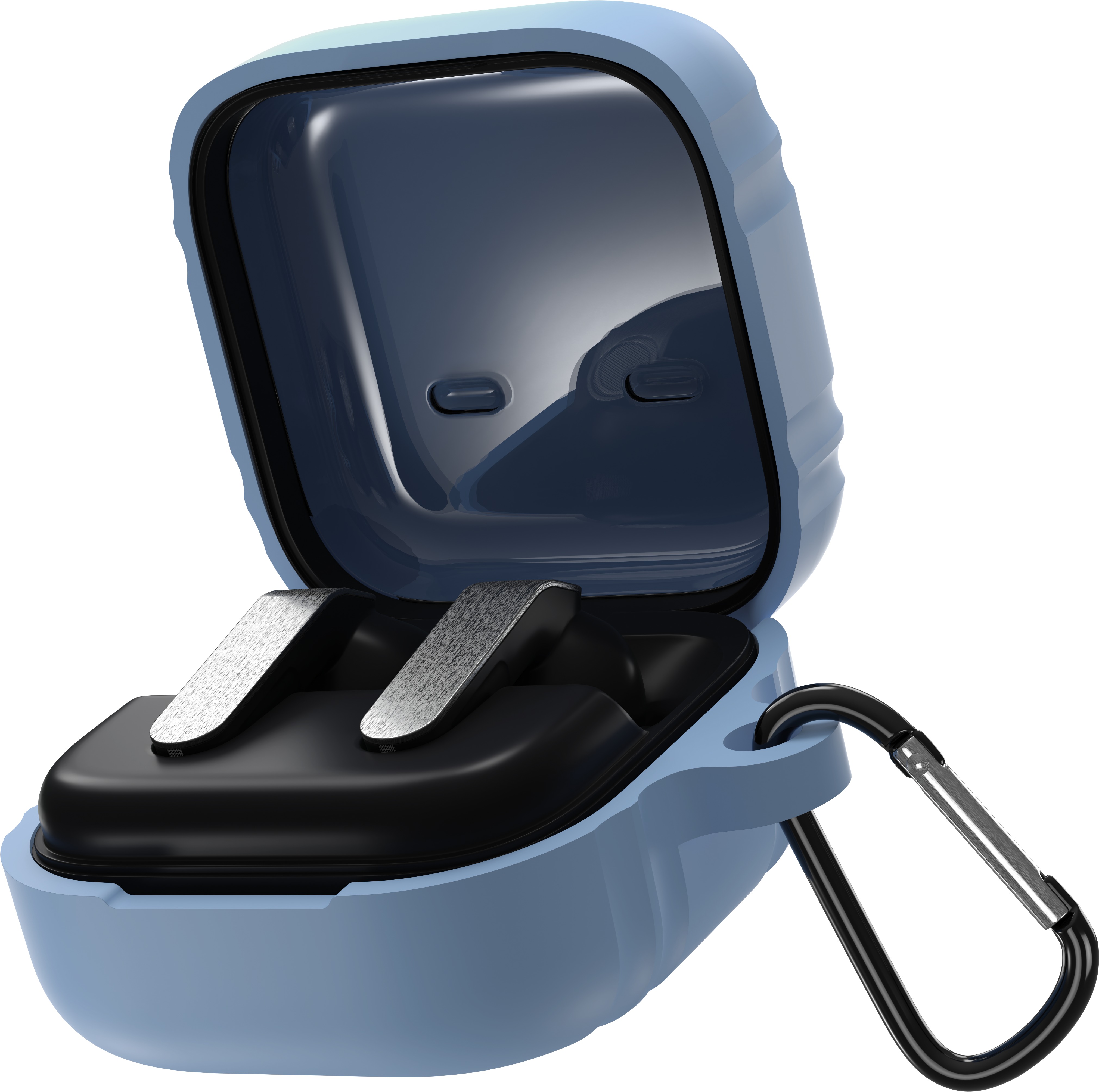 AlzaGuard Premium Silicone Case pro Samsung Galaxy Buds 4 / 4 Pro - světle modré