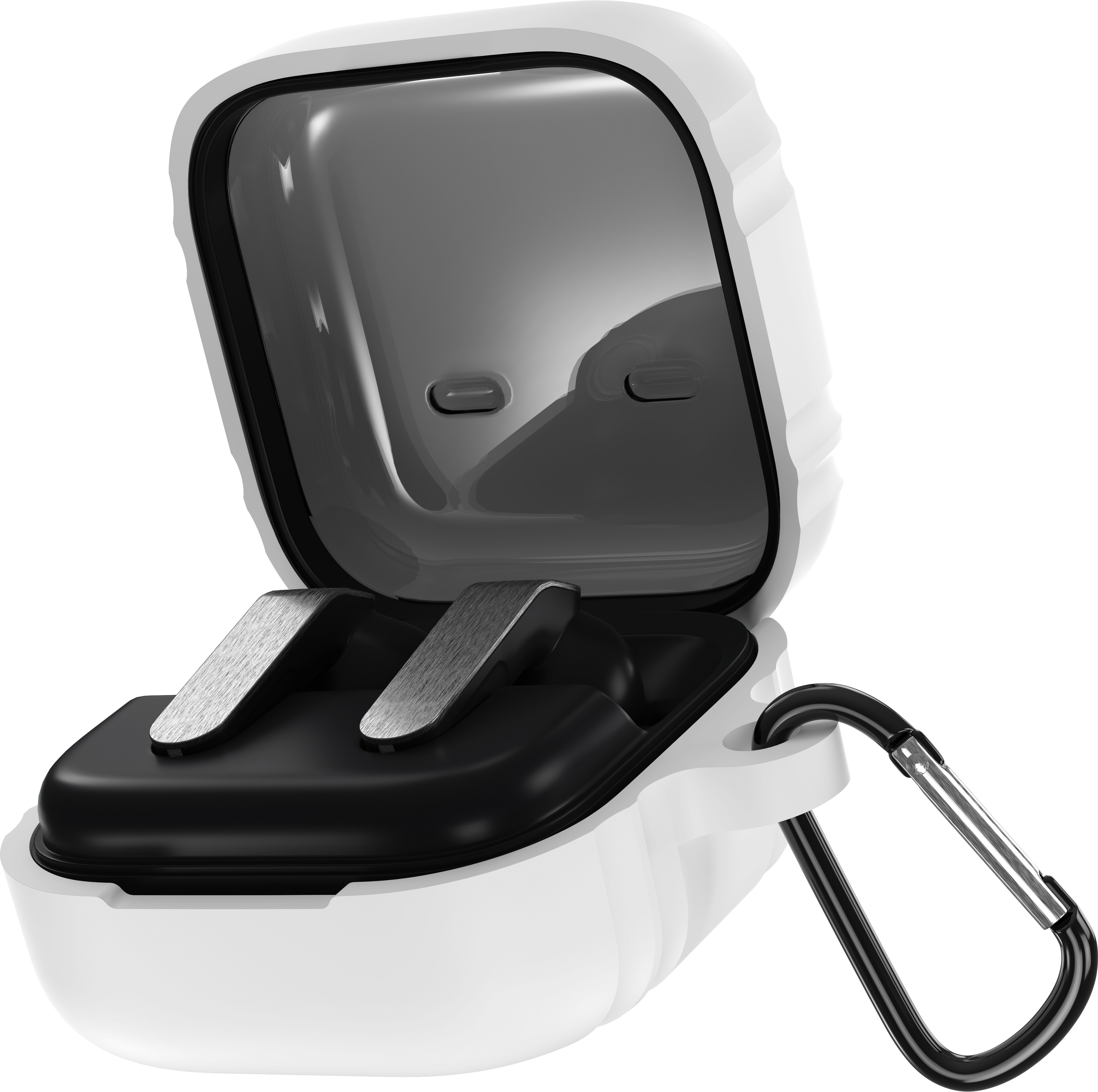 AlzaGuard Premium Silicone Case pro Samsung Galaxy Buds 4 / 4 Pro - bílé