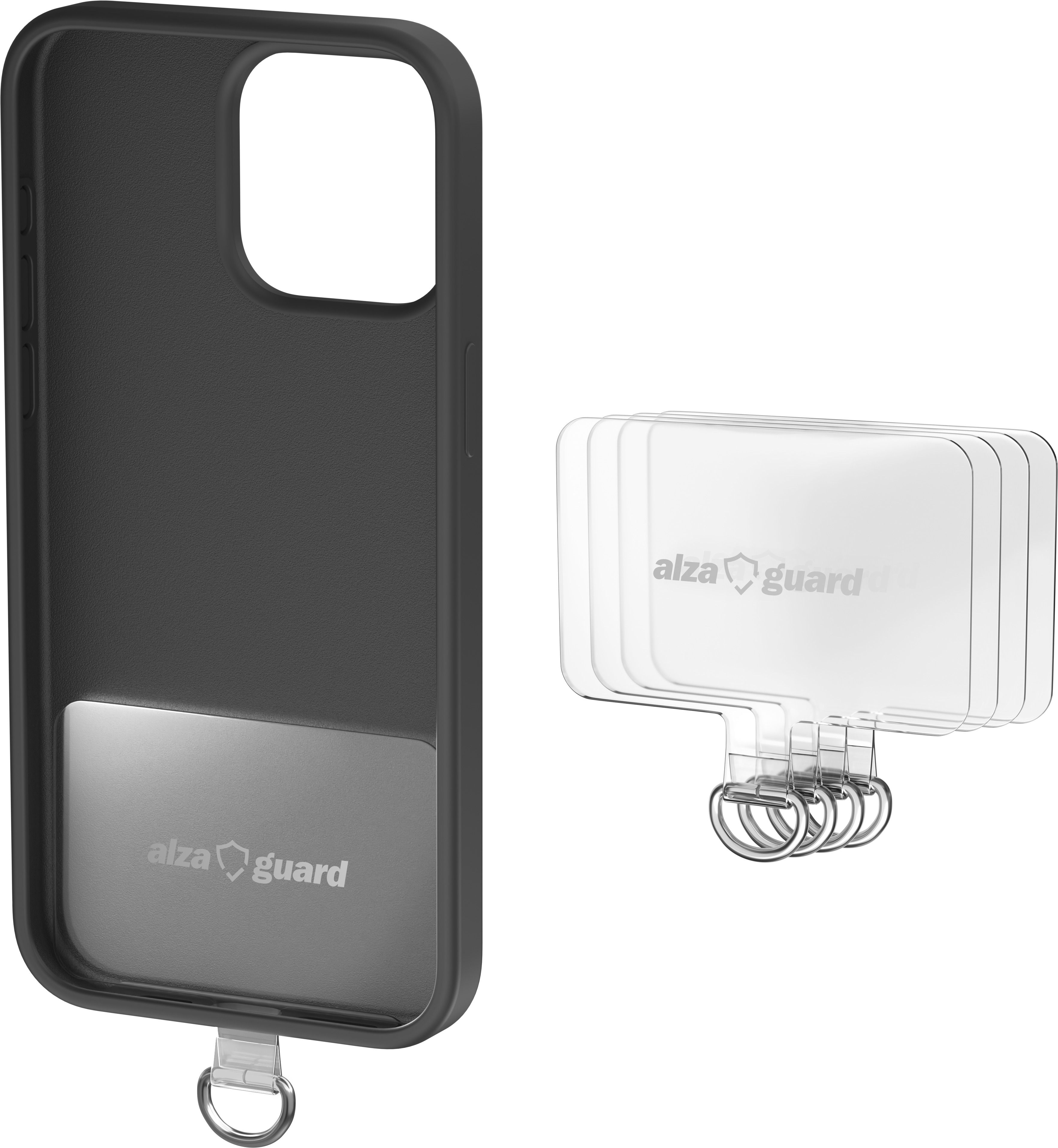 AlzaGuard Universal TPU Pads for Phone Lanyards - 4pcs