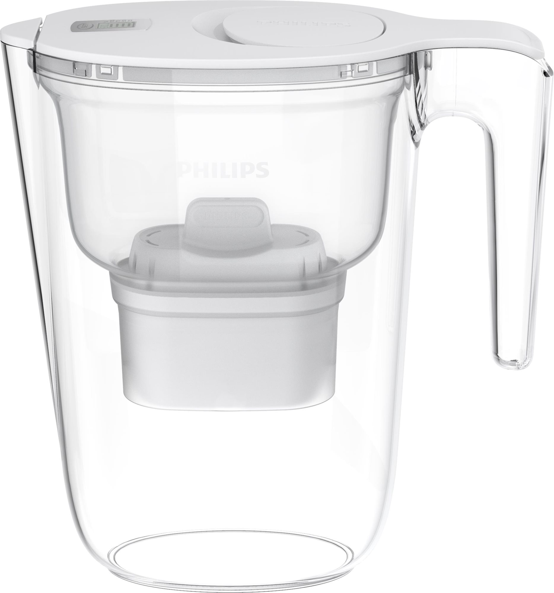 Philips filtrační konvice AWP2933WHT, 2,6l, Micro X-Clean Softening+ filtr, s časovačem, bílá