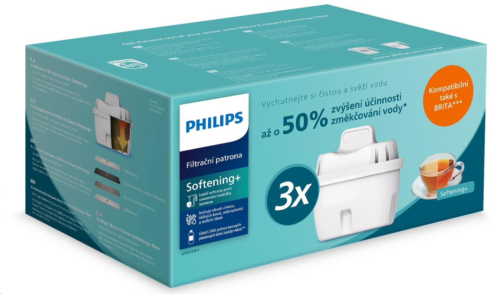Philips Softening+ AWP230, 3 pack