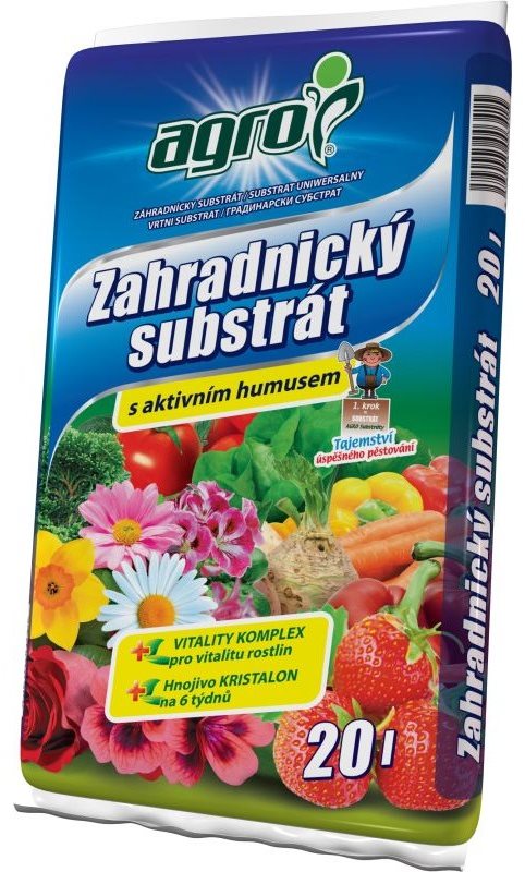 AGRO Substrát zahradnický, objem 20l