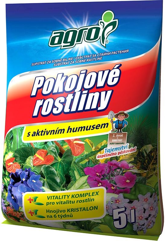AGRO Substrát pro pokojové rostliny 5l