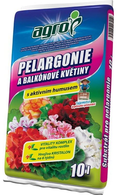AGRO Substrát pro muškáty 10 l