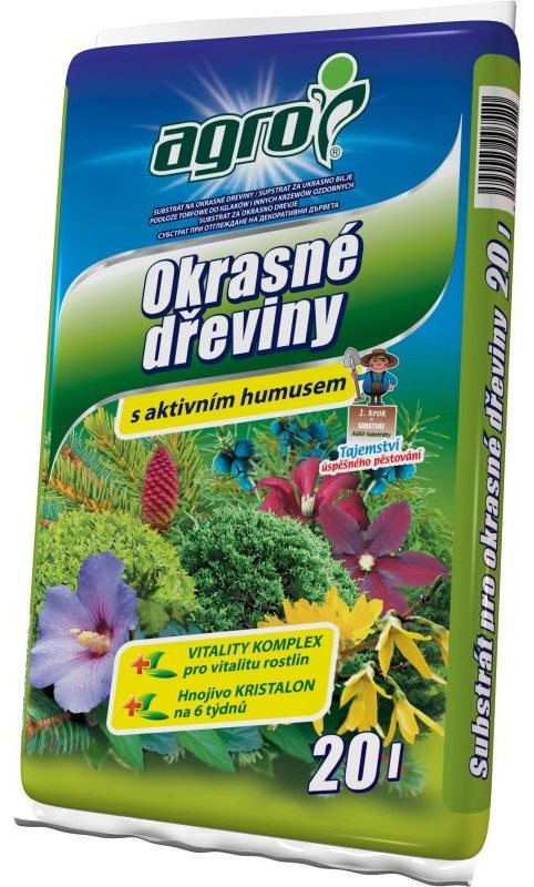 AGRO Substrát pro okrasné dřeviny 20l