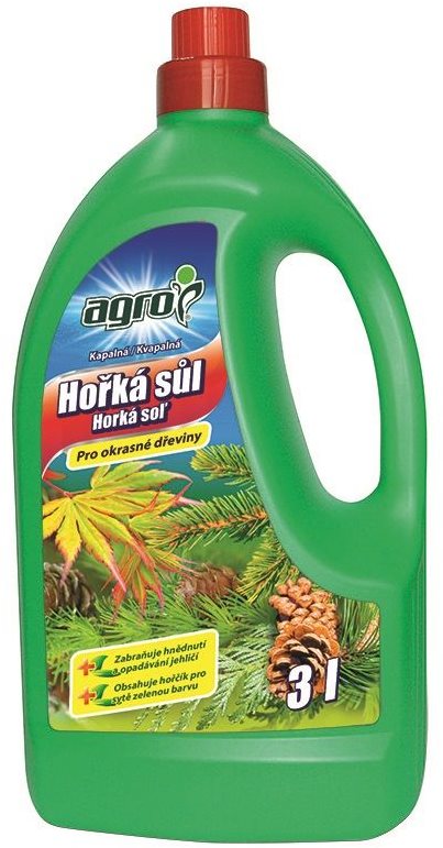 AGRO Hnojivo Hořká sůl - okrasné dřeviny, 3 l
