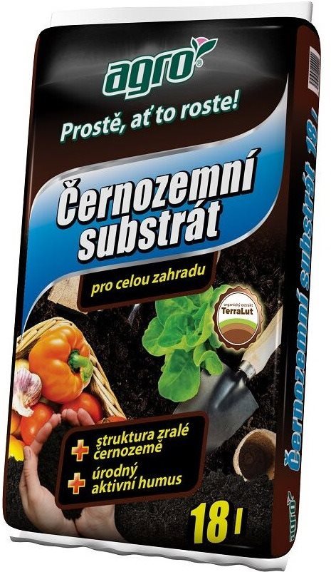 AGRO Černozemní substrát pro celou zahradu 18 l