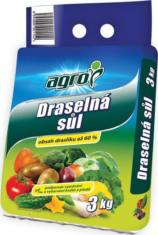 AGRO Hnojivo - Draselná sůl, 3 kg