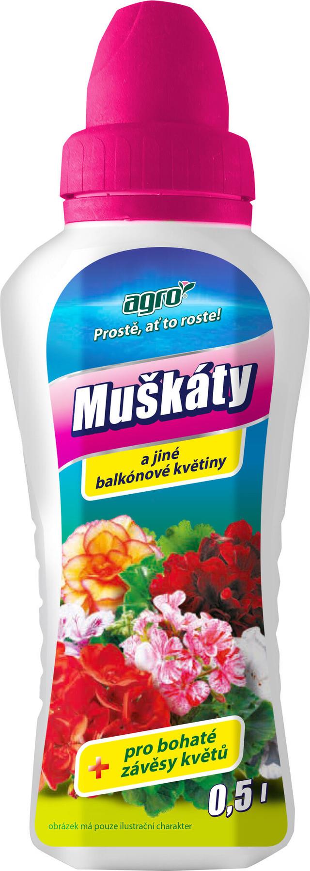 AGRO Kapalné hnojivo pro muškáty 0,5l