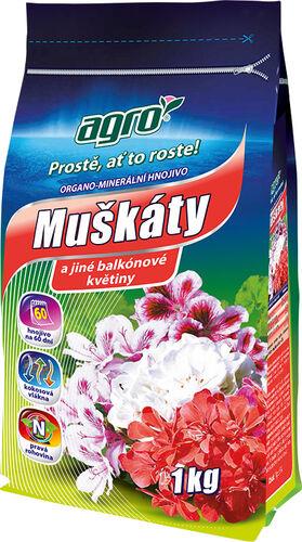 AGRO Hnojivo organo - minerální muškáty, 1 kg
