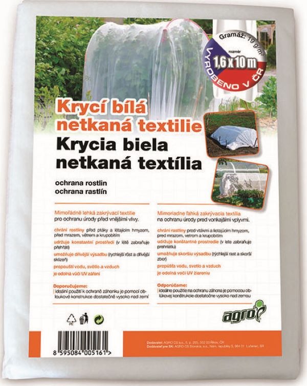 AGRO Krycí netkaná textilie bílá 1,6x10m