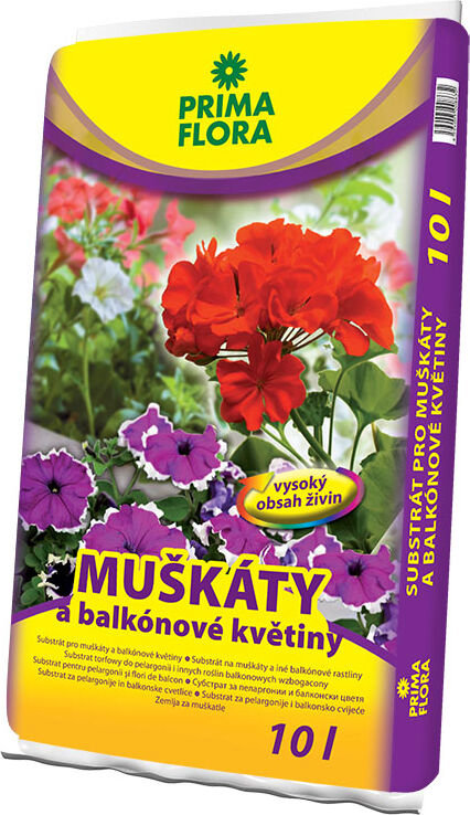 PRIMAFLORA Substrát pro muškáty 10l