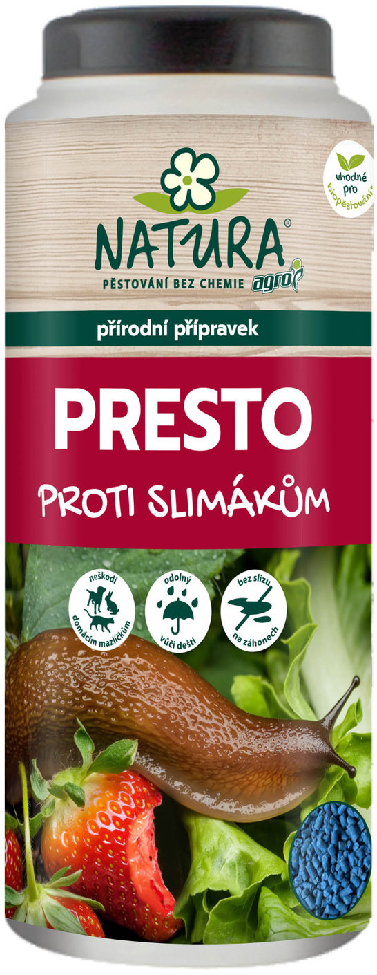 AGRO Hnojivo na slimáky a plzáky NATURA PRESTO, 500 g