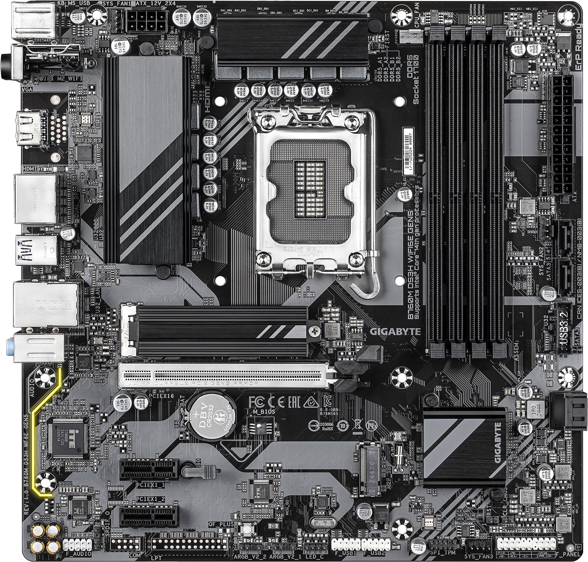 GIGABYTE B760M DS3H WIFI6E GEN5