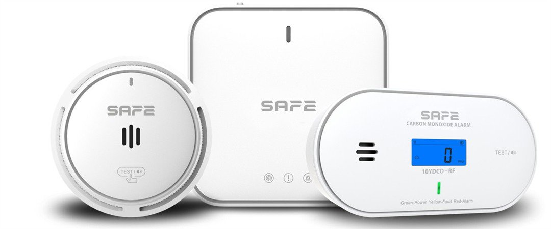 SAFE SET FIRE & CO - 1x SAFE50HUB-WRF, 1x SAFE10Y30-RF, 1x SAFE10YDCO-RF
