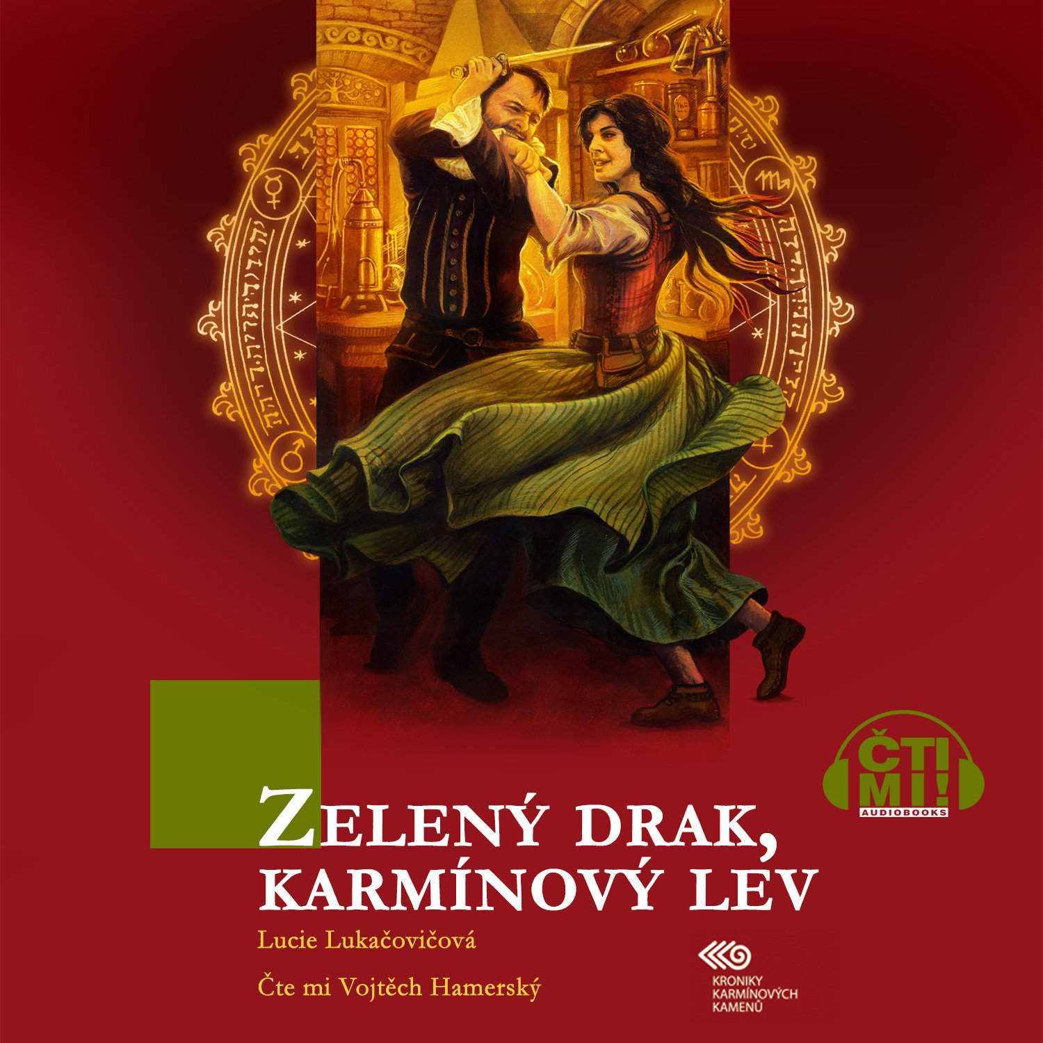 Zelený drak, karmínový lev