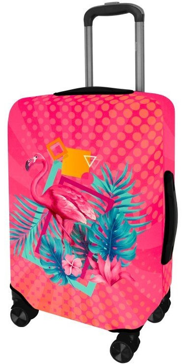 Kufryplus Obal na kufr Z371 Flamingo růžový S