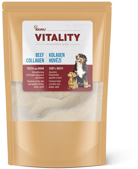 Akinu Vitality Kolagen hovězí doplněk stravy pro psy 250 g