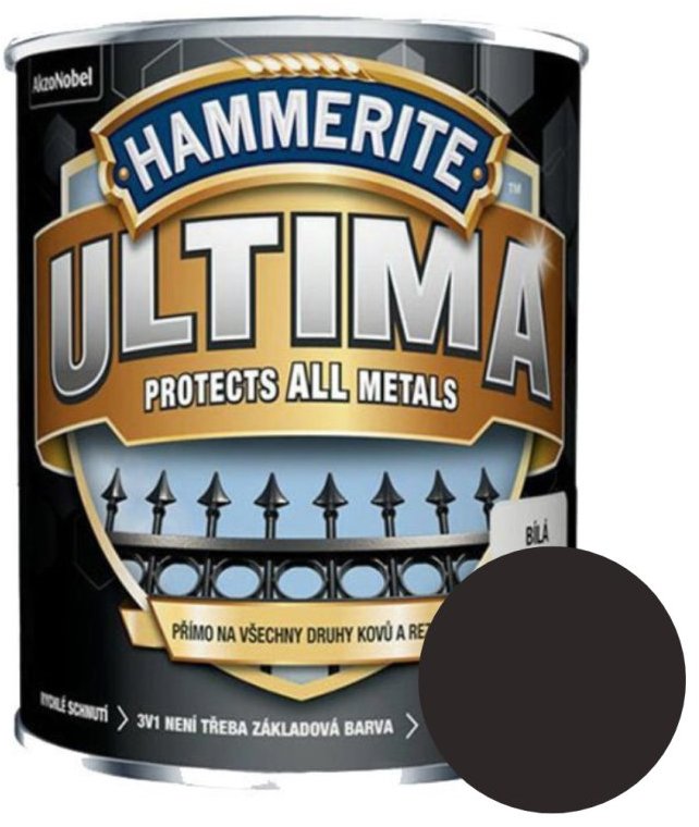 AkzoNobel Hammerite ULTIMA 0,75 l, antracitová hladká