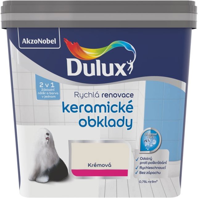 AkzoNobel Dulux Renovace keramické obklady krémová 0,75 l