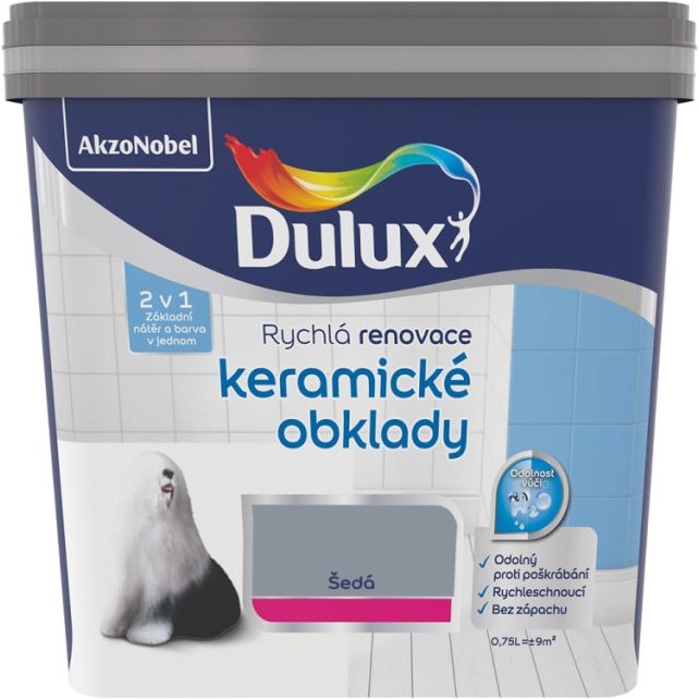 AkzoNobel Dulux Renovace keramické obklady šedá 0,75 l
