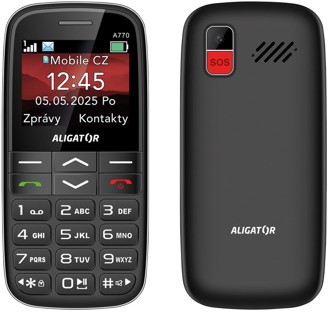 Aligator A770 Senior černý + stol.nab.