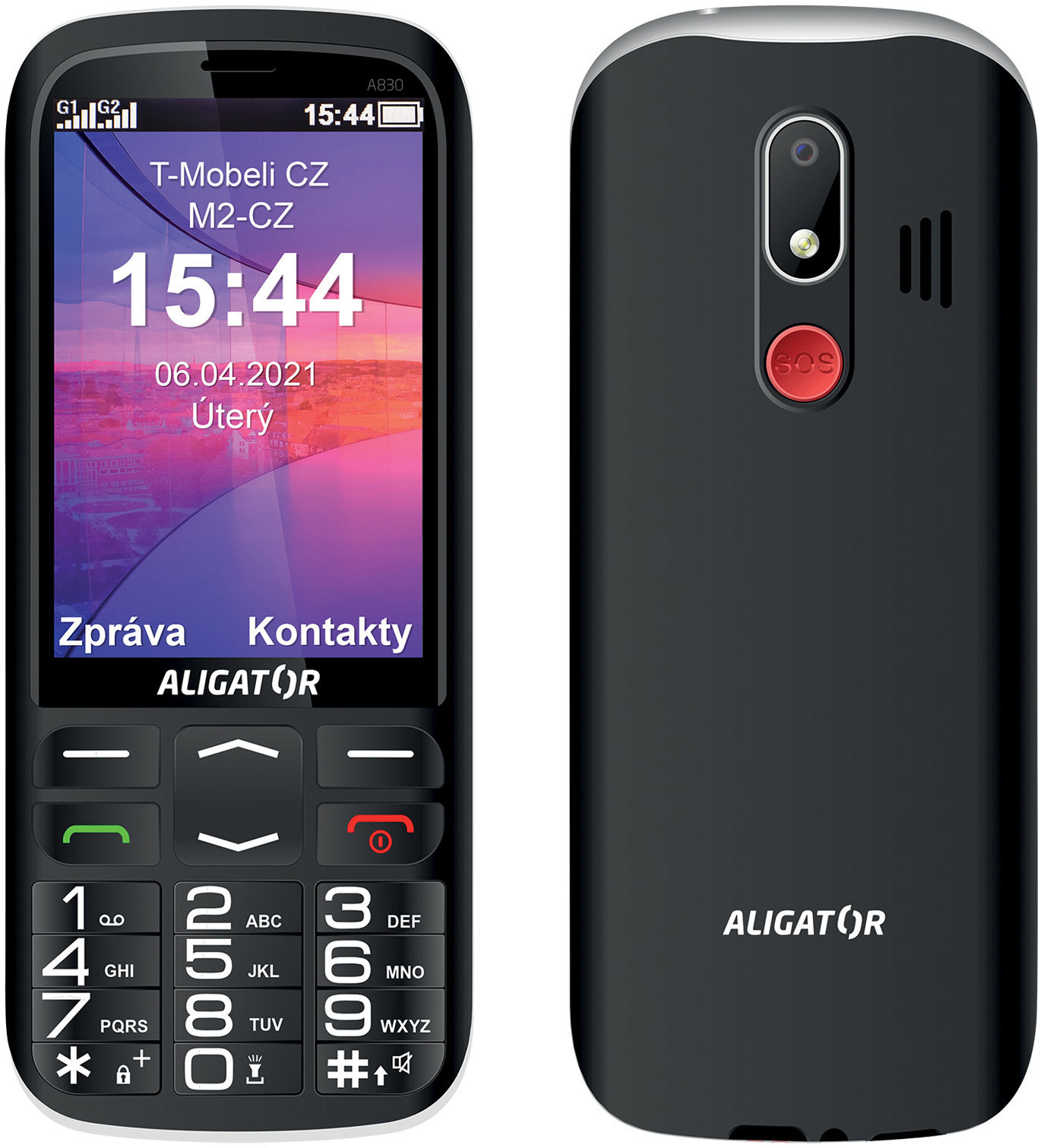 Aligator A830 Senior černý + nab.st.