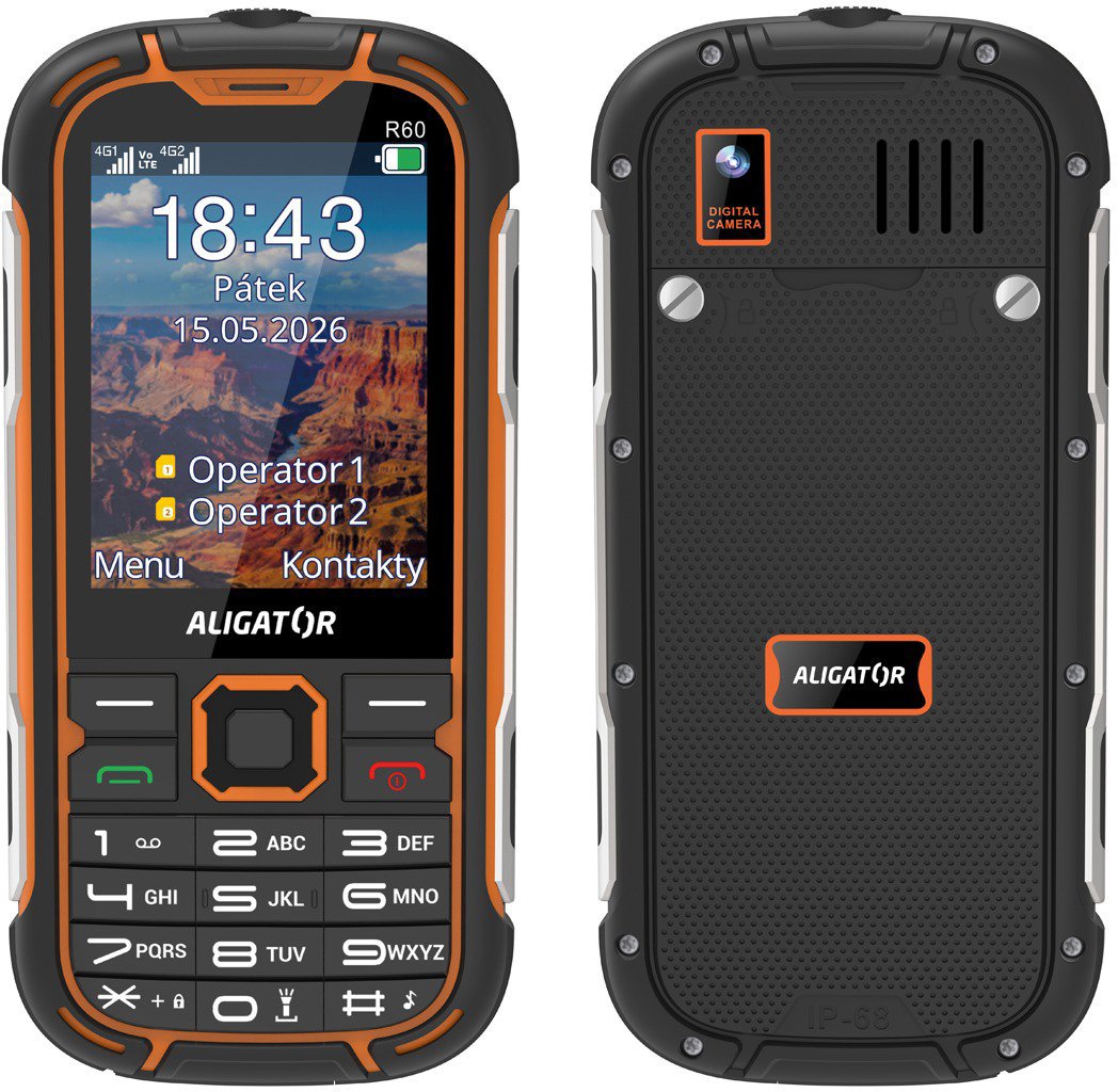 Aligator R60 4G eXtremo černo-oranžový
