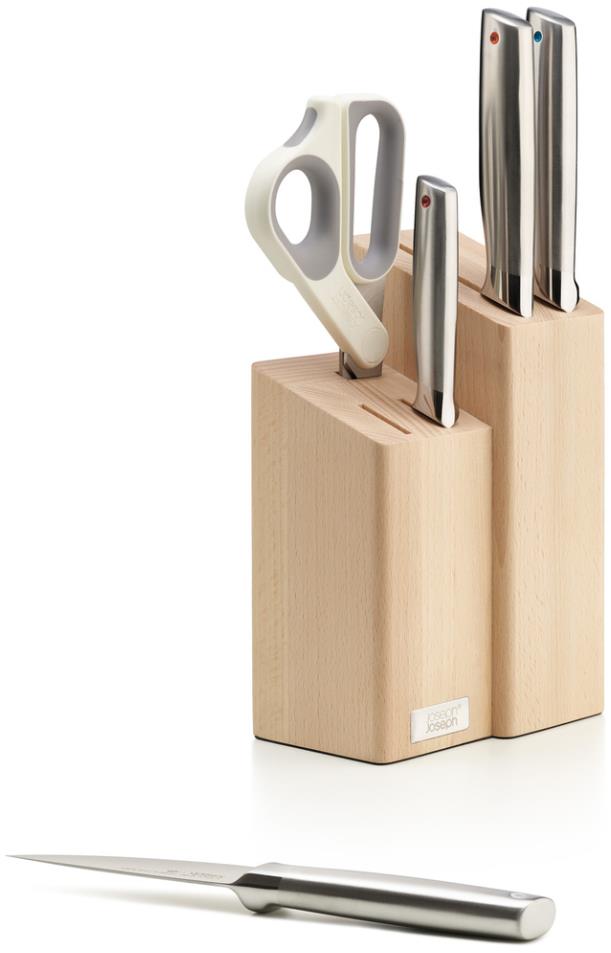 JOSEPH JOSEPH 10577 Elevate Nože a nůžky se stojanem Fusion Knife & Scissor Block