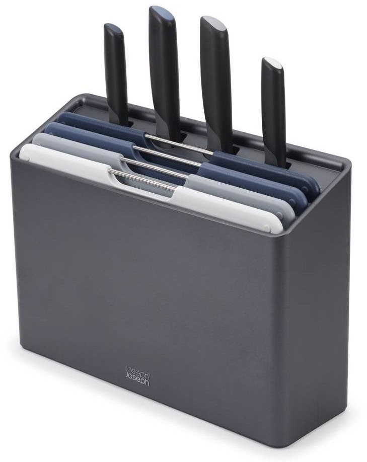 Joseph Joseph Prkénka a nože se stojanem Folio Plus, grey/blue