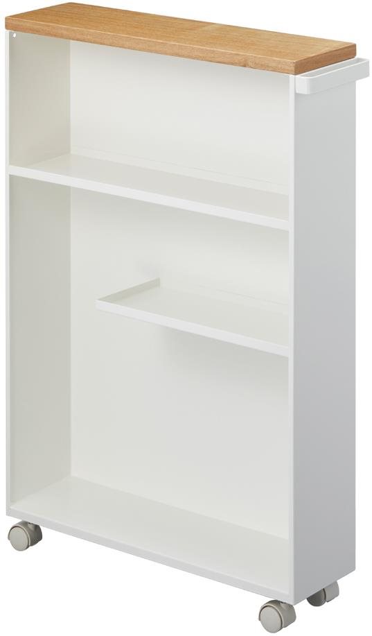 Yamazaki Tower 4306, kov/dřevo, v.68 cm, bílá