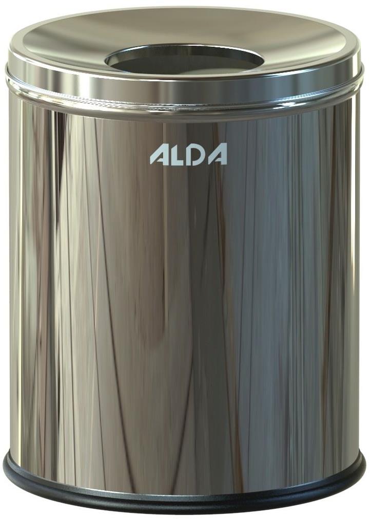 ALDA Odpadkový koš Hotel Comfort 7 l, lesklá nerez ocel
