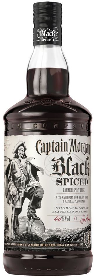 Captain Morgan Black Spiced 1l 40 %