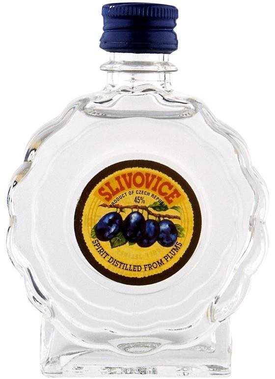 Rudolf Jelínek Slivovice Stříbrná budík 0,05l 45%